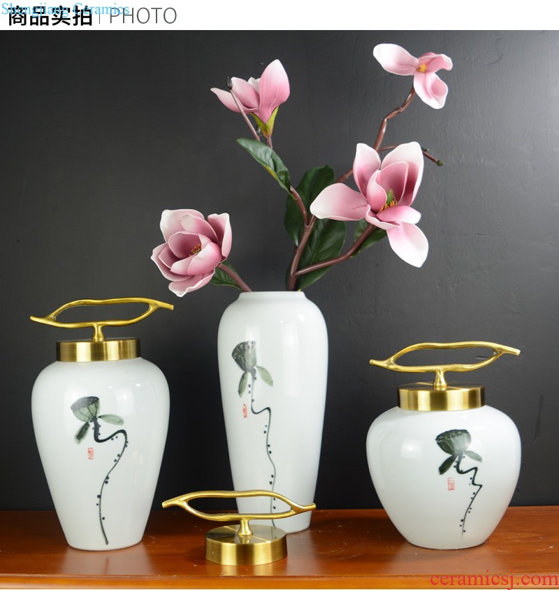 Jingdezhen ceramic vase variable blue sitting room household act the role ofing is tasted furnishing articles of modern creative arts porcelain arts and crafts