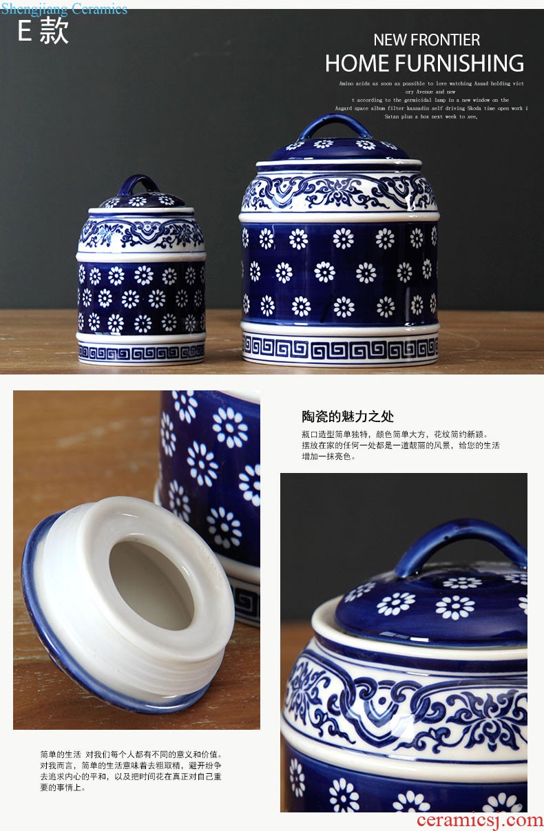 Rain tong home | jingdezhen ceramics powder enamel light drum decorative furnishing articles european-style home sitting room decoration porcelain