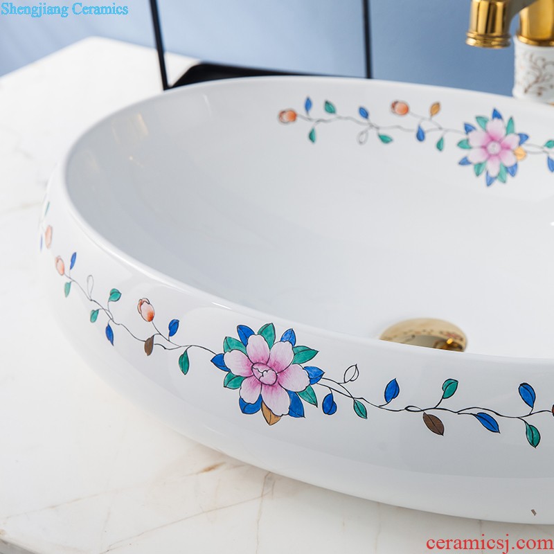 Koh larn, qi stage basin sink lavatory ceramic european-style bathroom art basin of the basin that wash a face