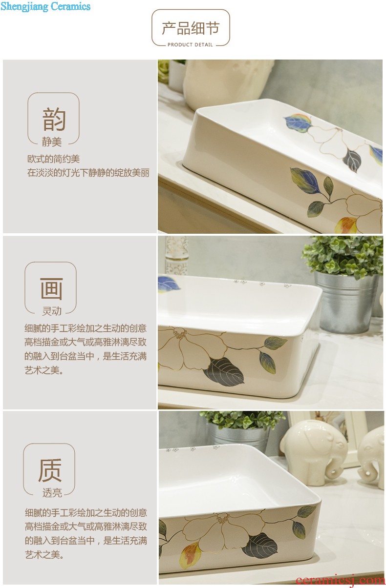 Koh larn, qi stage basin sink lavatory ceramic european-style bathroom art basin of the basin that wash a face