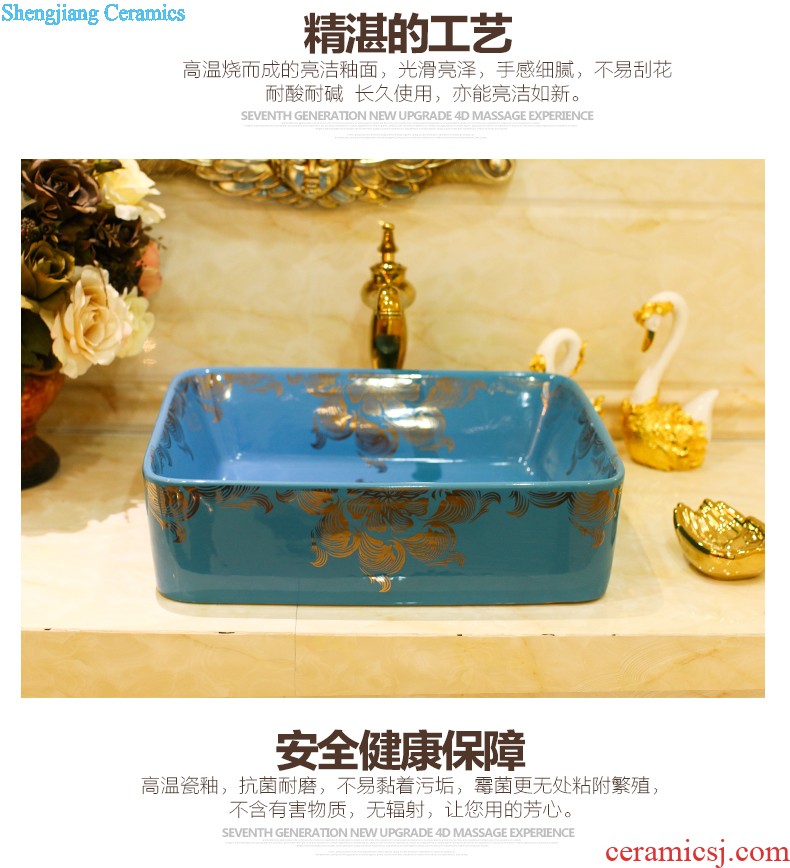 The package mail on bonsai, ceramic lavabo that defend bath lavatory basin art basin waist drum the colour it is