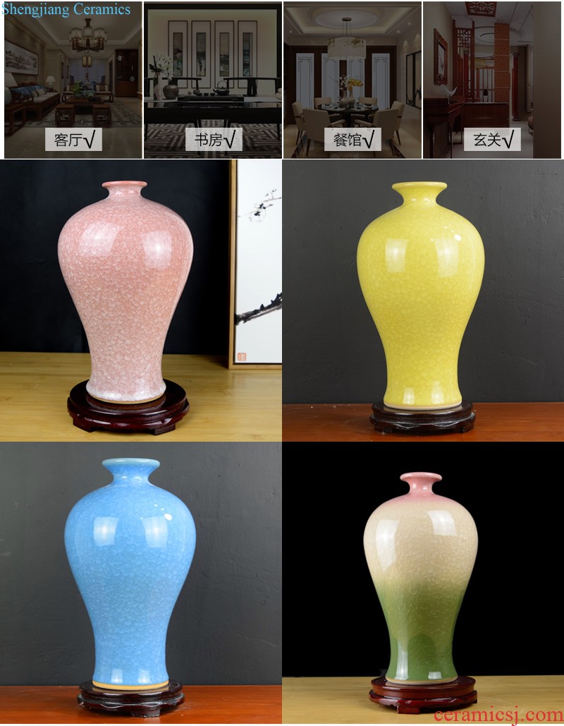 Jingdezhen ceramics longquan celadon vase furnishing articles home creative fashion handicrafts gourd sitting room adornment