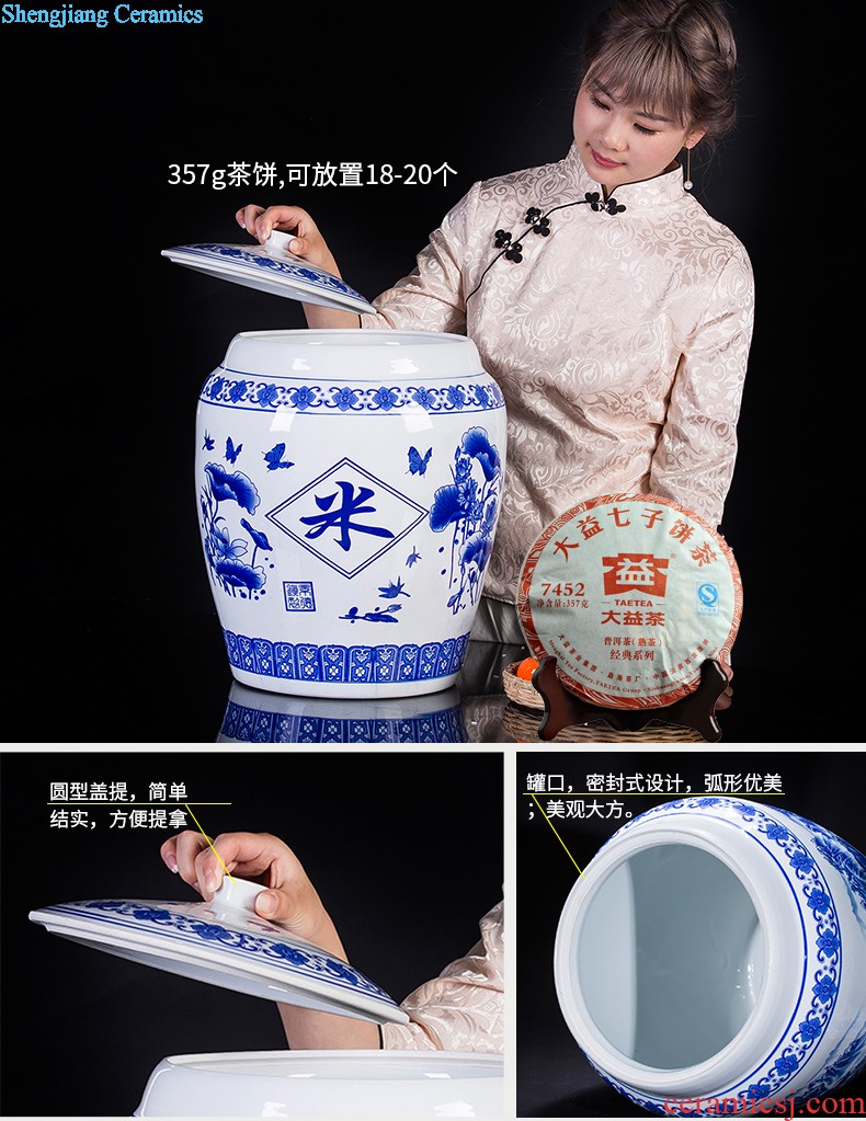 Jingdezhen ceramics antique blue-and-white bound branch lotus bottles of Chinese classical large Angle of the sitting room a few adornment furnishing articles