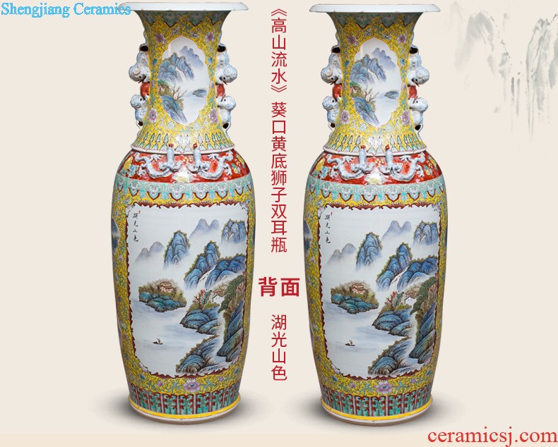 Aj211 jingdezhen ceramics of large vases, flower arranging household adornment handicraft furnishing articles large living room