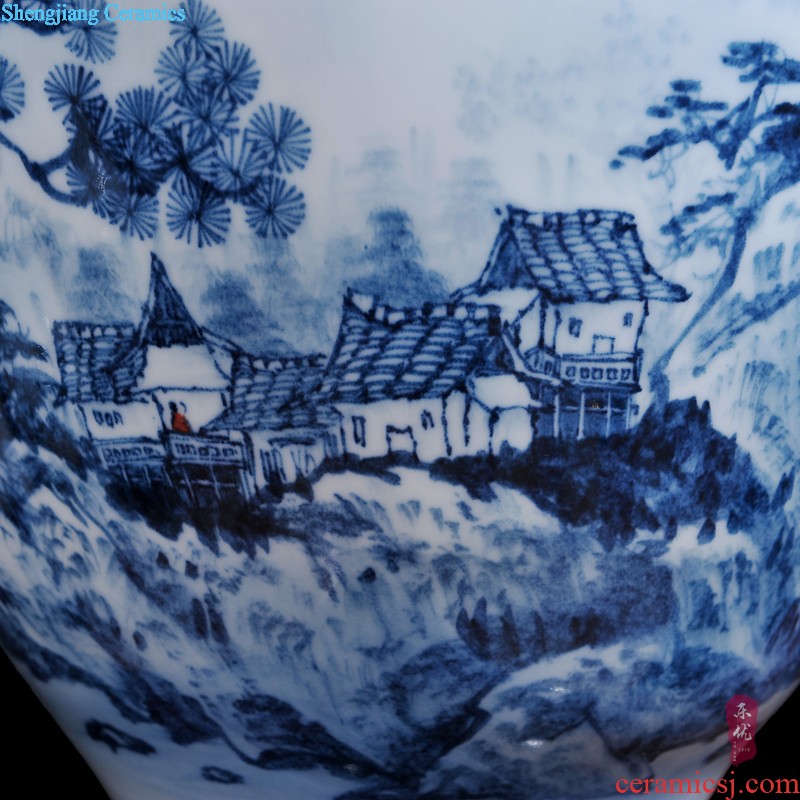 Jingdezhen ceramics hand-painted vases, flower arranging prosperous pomegranate bottles of furnishing articles sitting room of Chinese style household act the role ofing is tasted