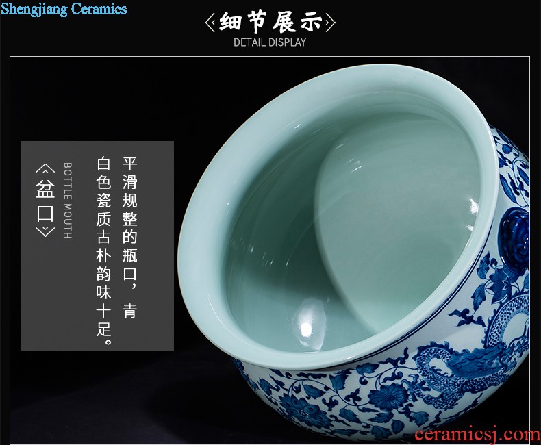 Jingdezhen ceramics vases, flower arranging is modern Chinese creative fashion home decoration sitting room place red