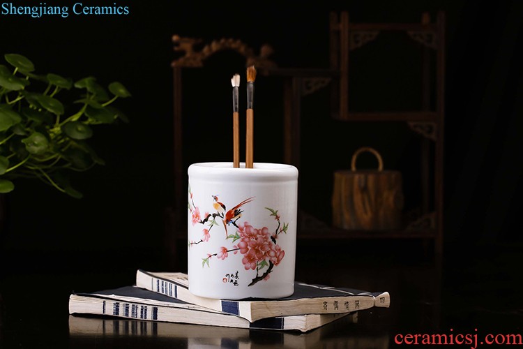 Jingdezhen ceramics China red large vases, flower arrangement home sitting room new adornment large-sized furnishing articles