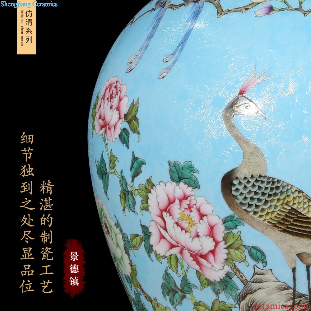 Jingdezhen ceramics hand-painted pastel still life of zen with Chinese style household adornment sitting room place of Buddhism