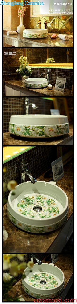 Koh larn, qi increase stage basin to the basin that wash a face the sink ceramic sanitary ware art lavatory elliptic to Rome