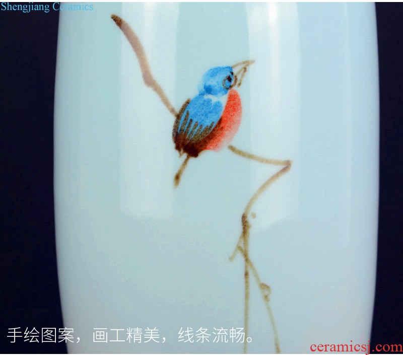 Jingdezhen ceramic vase restoring ancient ways furnishing articles of Chinese style living room dry flower arranging flowers home TV ark porcelain ornaments