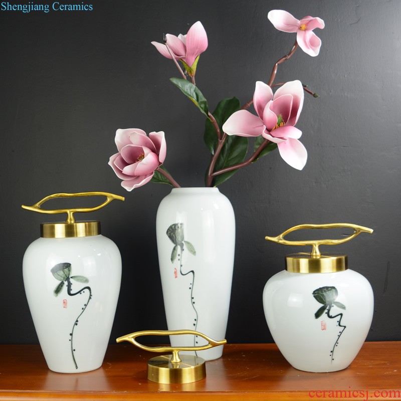 Jingdezhen ceramic vase variable blue sitting room household act the role ofing is tasted furnishing articles of modern creative arts porcelain arts and crafts