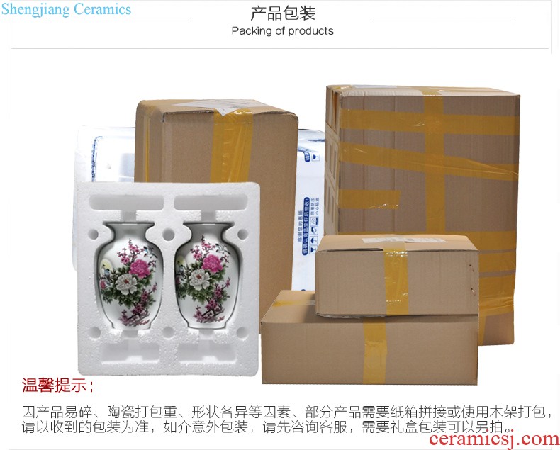 Jingdezhen ceramics glaze knife clay color hand-painted vases, flower arrangement sitting room place under contemporary and contracted household adornment