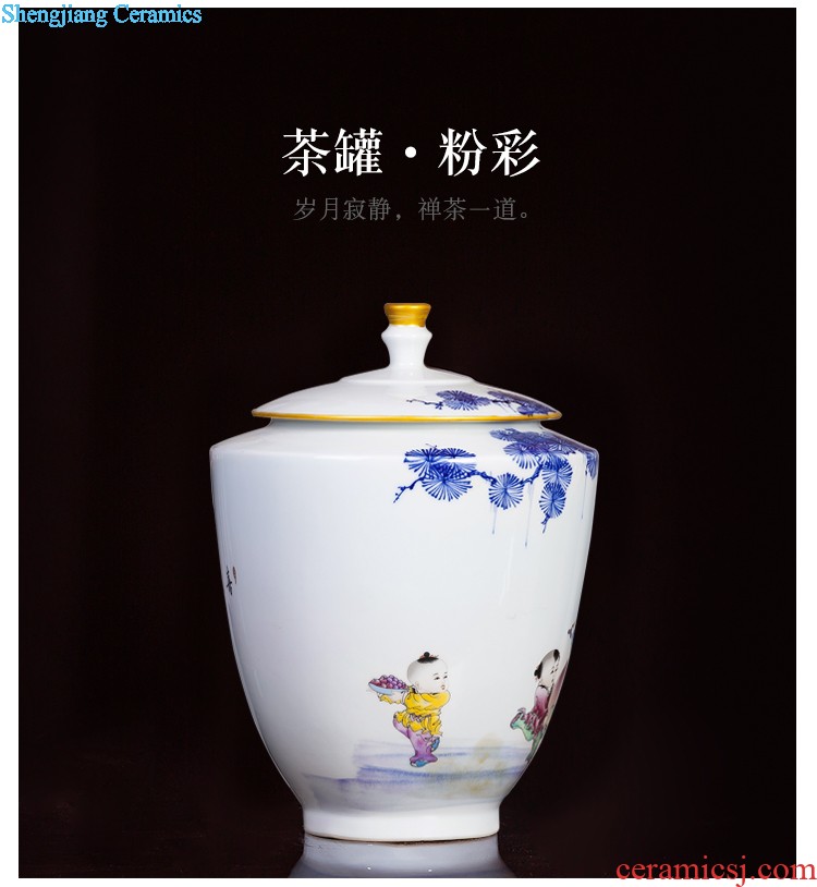 Jingdezhen ceramics kiln vase archaize creative Chinese style household adornment handicraft furnishing articles cb131 sitting room