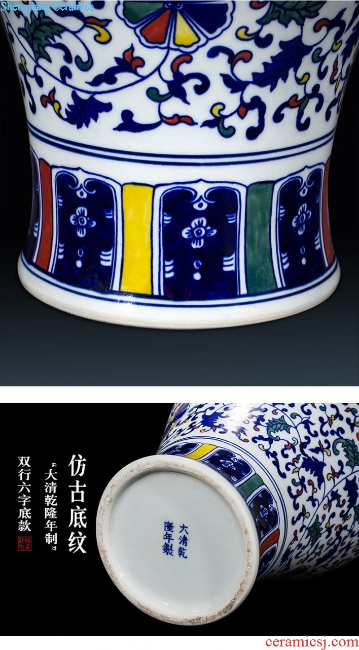 Jingdezhen ceramics famous hand-painted vases furnishing articles furnishing articles sabingga sukdun dergici jimbi Chinese style porch ark sitting room adornment