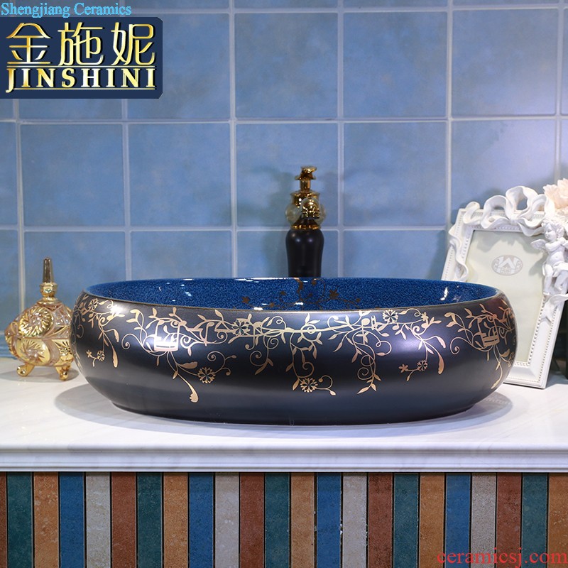 On the ceramic bowl lotus art basin sink basin bathroom sinks counters are contracted household