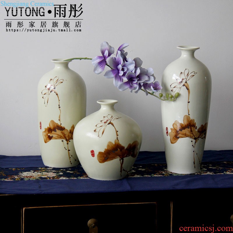 Jingdezhen ceramic kiln ceramic vases, flower carpet of coloured drawing or pattern manually inserted vase household porch place