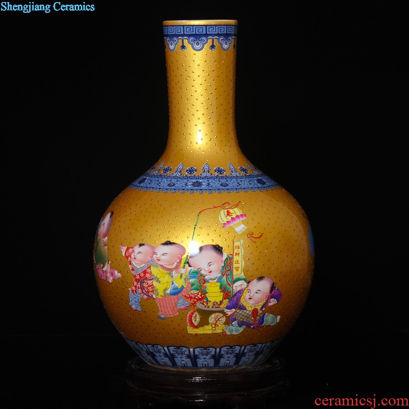 Aj45 jingdezhen ceramics of large vase furnishing articles rich lad admiralty bottles of the sitting room of Chinese style household furnishing articles