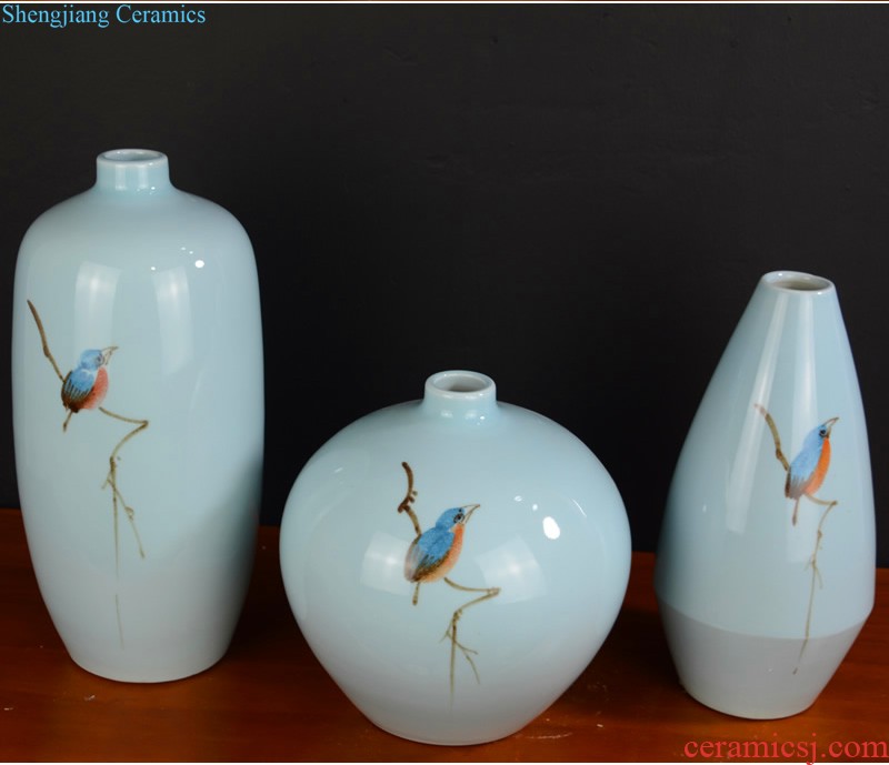 Jingdezhen ceramic vase restoring ancient ways furnishing articles of Chinese style living room dry flower arranging flowers home TV ark porcelain ornaments