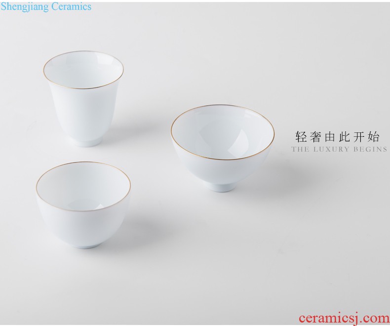 Jizhou kiln konoha temmoku kunfu tea glass ceramic sample tea cup big bowl master cup single cup lamp cup