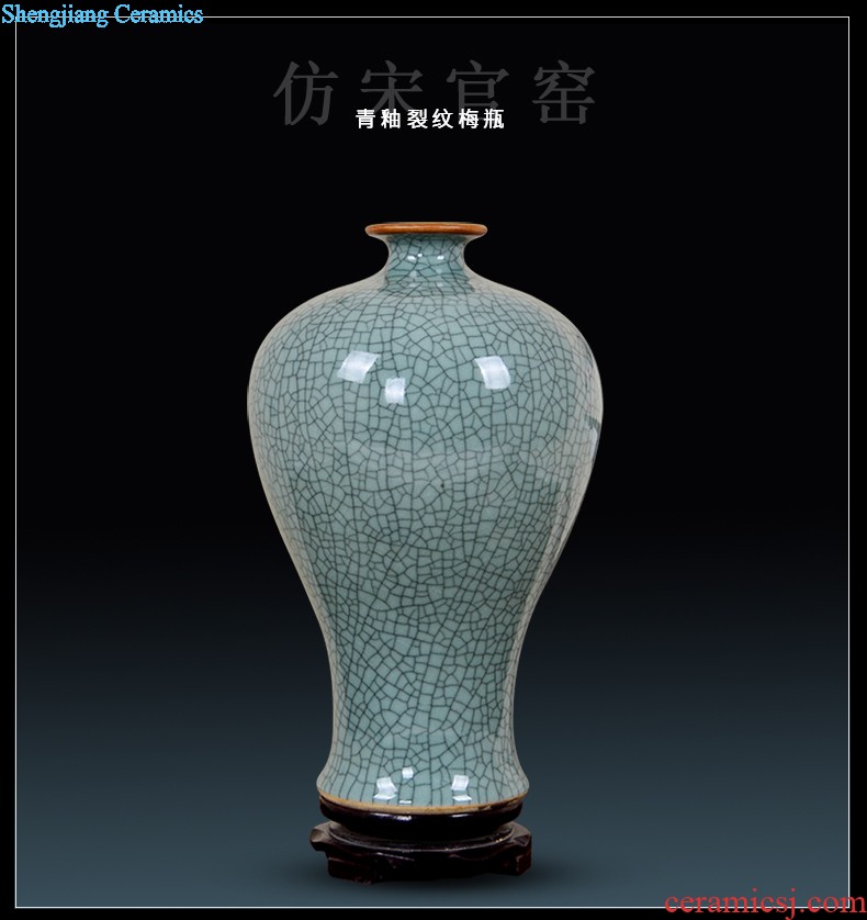 Jingdezhen ceramics flower arrangement of blue and white porcelain vase household adornment office furnishing articles little sitting room handicraft b9