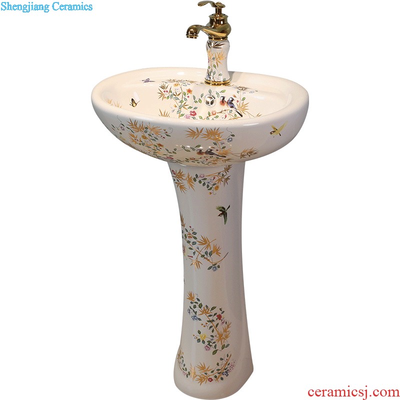 Gold cellnique european-style balcony one-piece toilet ceramic basin stage basin sinks modern basin that wash a face to wash your hands