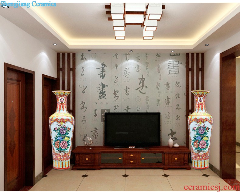 Sf25 jingdezhen ceramics of large vases, flower arrangement of modern Chinese style household sitting room adornment handicraft furnishing articles