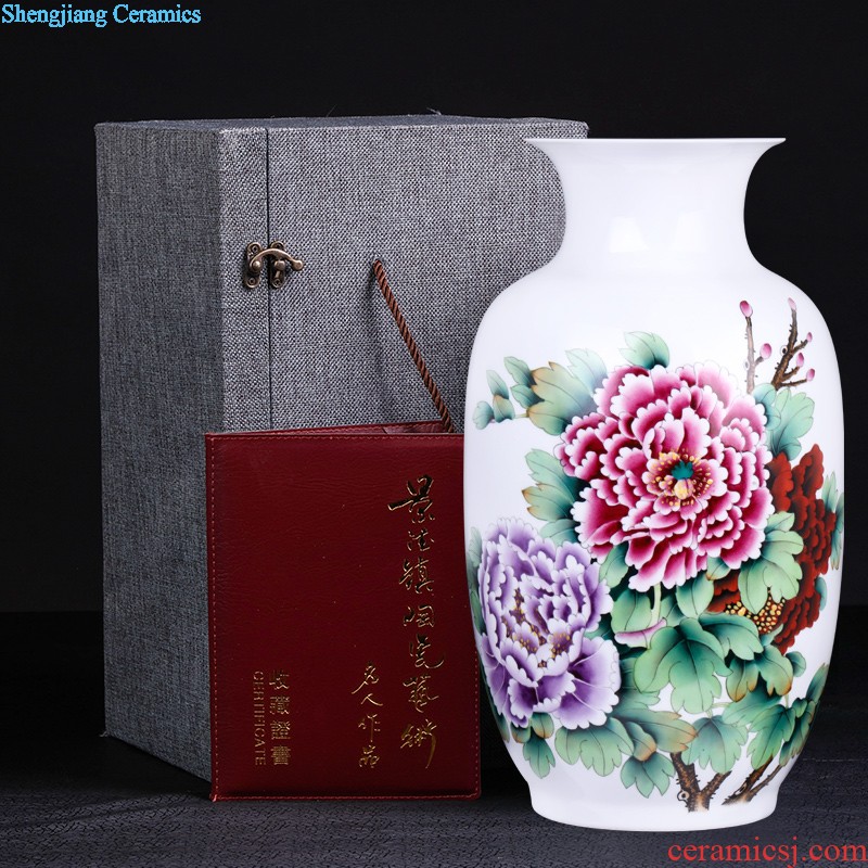 Jingdezhen ceramics designer jiangnan good brush pot The study of creative home office decorations furnishing articles