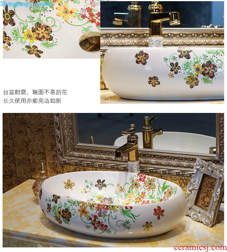 The package mail on bonsai, ceramic lavabo that defend bath lavatory basin art basin season blue gold rattan feather