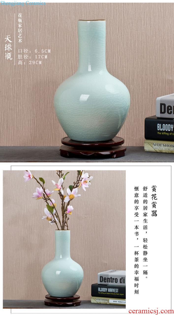 Jingdezhen ceramics of large vase furnishing articles large European colored enamel porcelain household adornment of contemporary sitting room