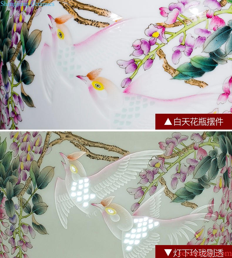 Cb122 jingdezhen ceramics floret bottle of flower arrangement of Chinese style home sitting room adornment ark TV ark furnishing articles