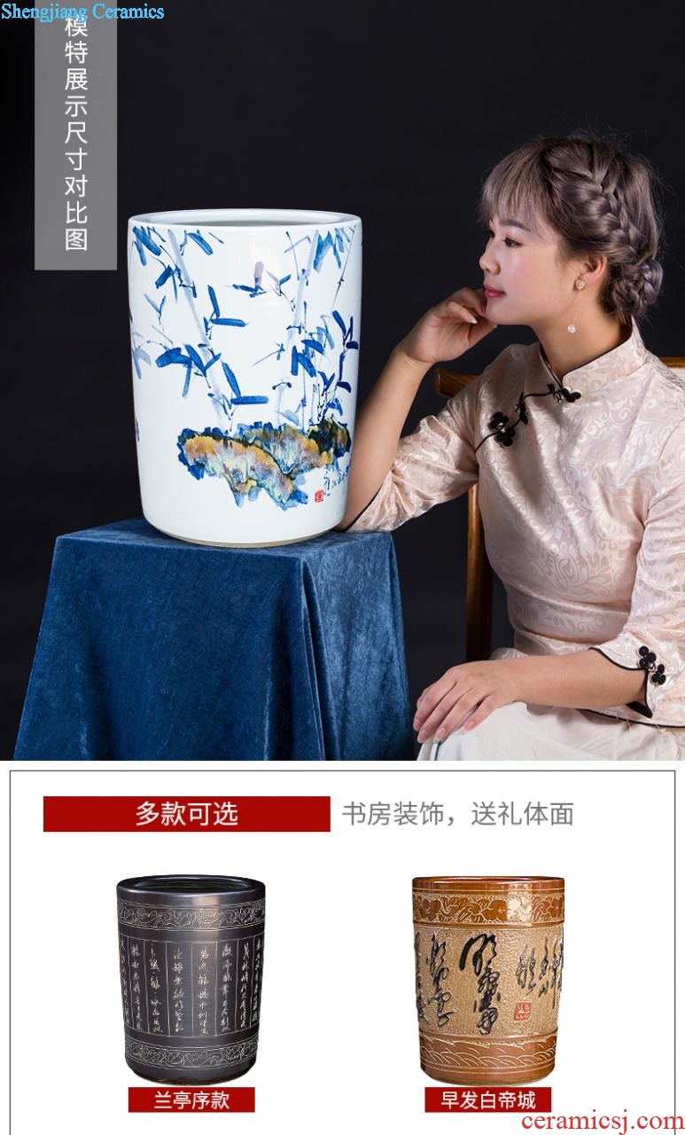 Jingdezhen ceramic hand-painted landing big vase for years for home furnishing articles hotel lobby decoration gb0 sitting room