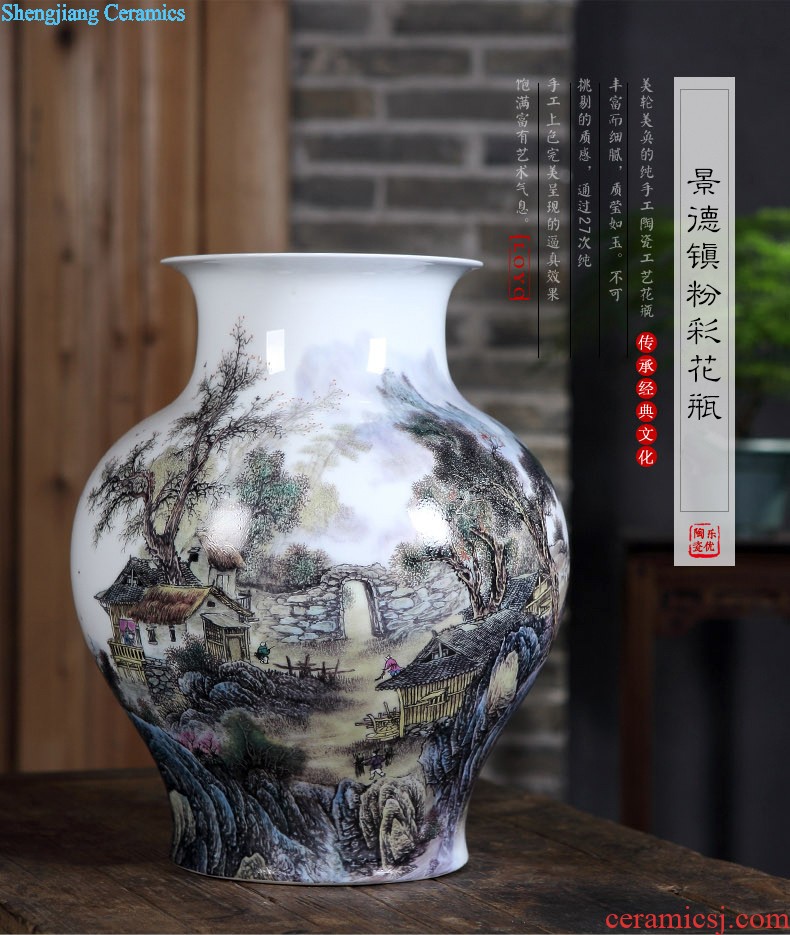 Cixin qiu - yun jingdezhen ceramics vase furnishing articles lrene jiangnan flower arrangement home sitting room study process act the role ofing is tasted