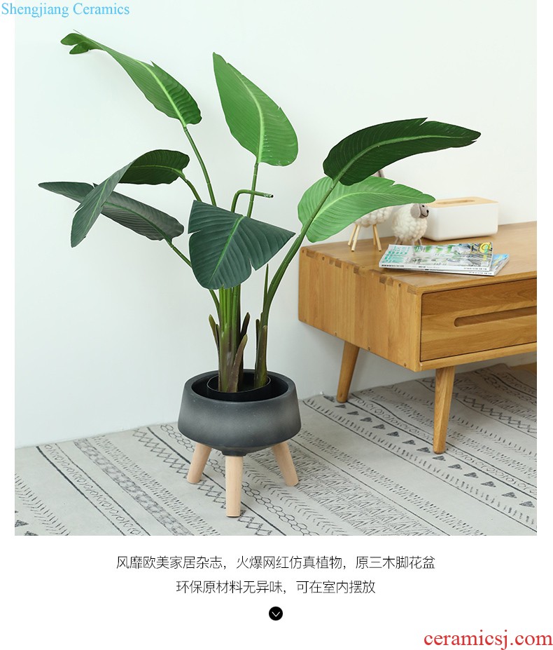 Nordic ceramic vase furnishing articles creativity thread design wind flower implement living room table flower arranging interior decoration decoration