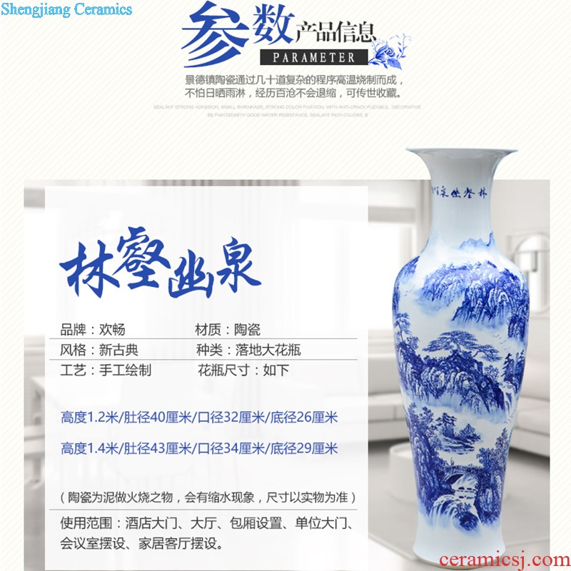 Jingdezhen ceramic masters hand-painted master powder enamel vase flower arranging gall bladder sitting room porch decoration handicraft furnishing articles