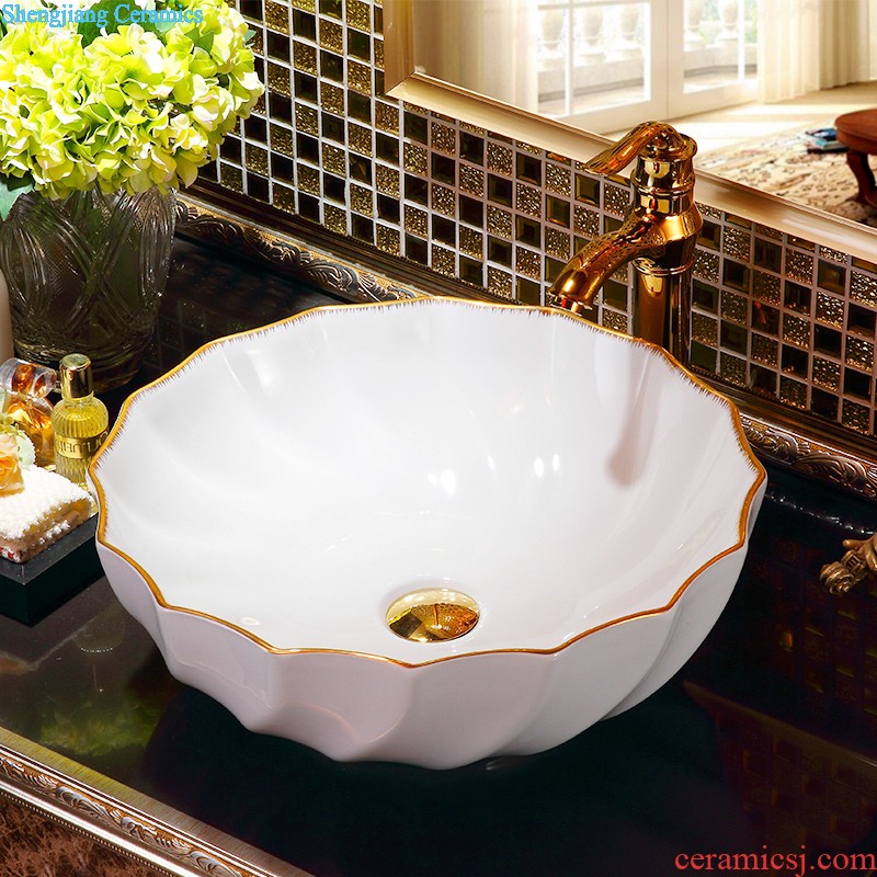 Koh larn, qi ceramic art basin balcony mop mop pool pool floor mop pool flat peach garden