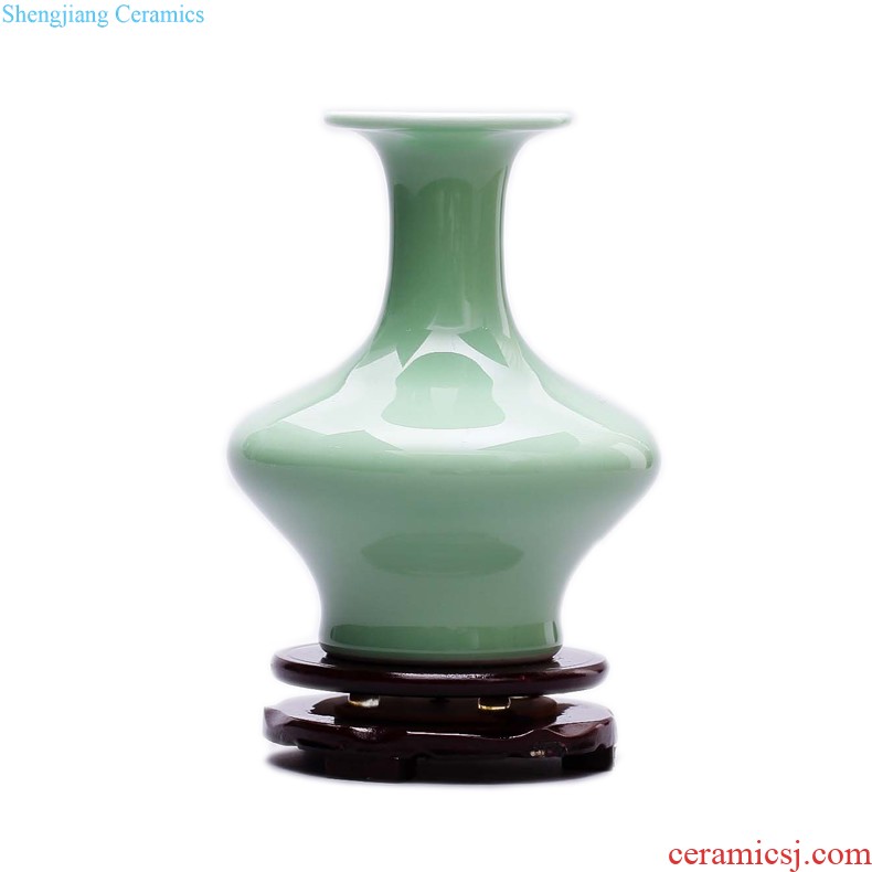 Jingdezhen ceramics flower vase new Chinese style restoring ancient ways is sitting room home rich ancient frame adornment handicraft furnishing articles