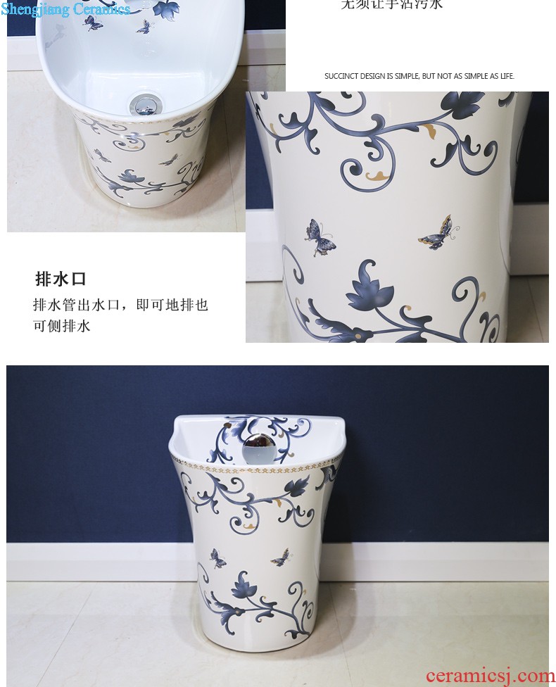 Koh larn, qi stage basin sink lavatory ceramic european-style bathroom art basin of the basin that wash a face