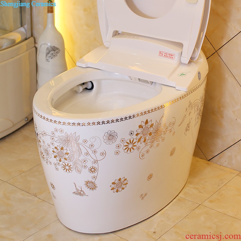 Koh larn, qi column basin ceramic lavabo basin floor balcony column type lavatory toilet a whole column