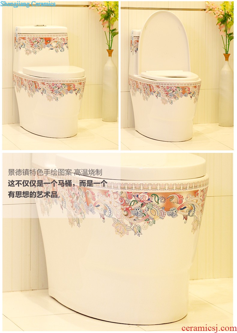 Koh larn, qi stage basin sink ceramic sanitary ware art basin washing a face of the basin that wash a face oval peony pollen