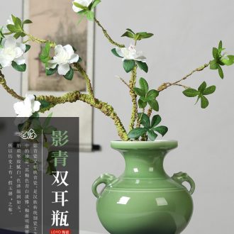 Jingdezhen ceramics Dong-ming li see cloud light porcelain plate painting decoration Contemporary household crafts are sitting room