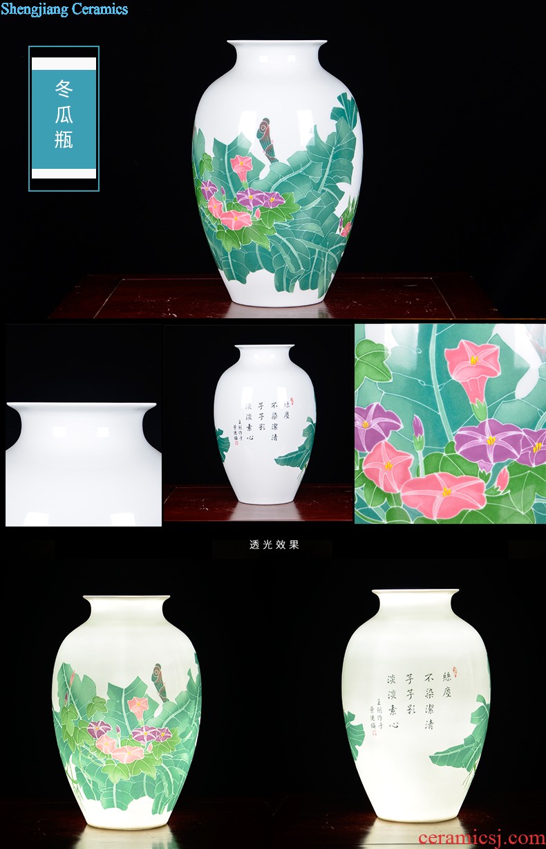 Famous master of jingdezhen ceramics vases, flower arranging Chinese style is contemporary and contracted household wine sitting room adornment is placed