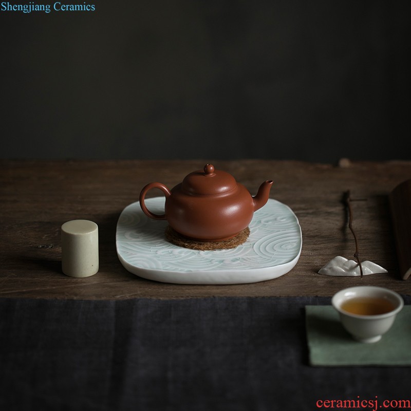 Get fair in hand-painted suit color glaze cup and a cup of tea sea jingdezhen ceramic kung fu tea tea table with zero