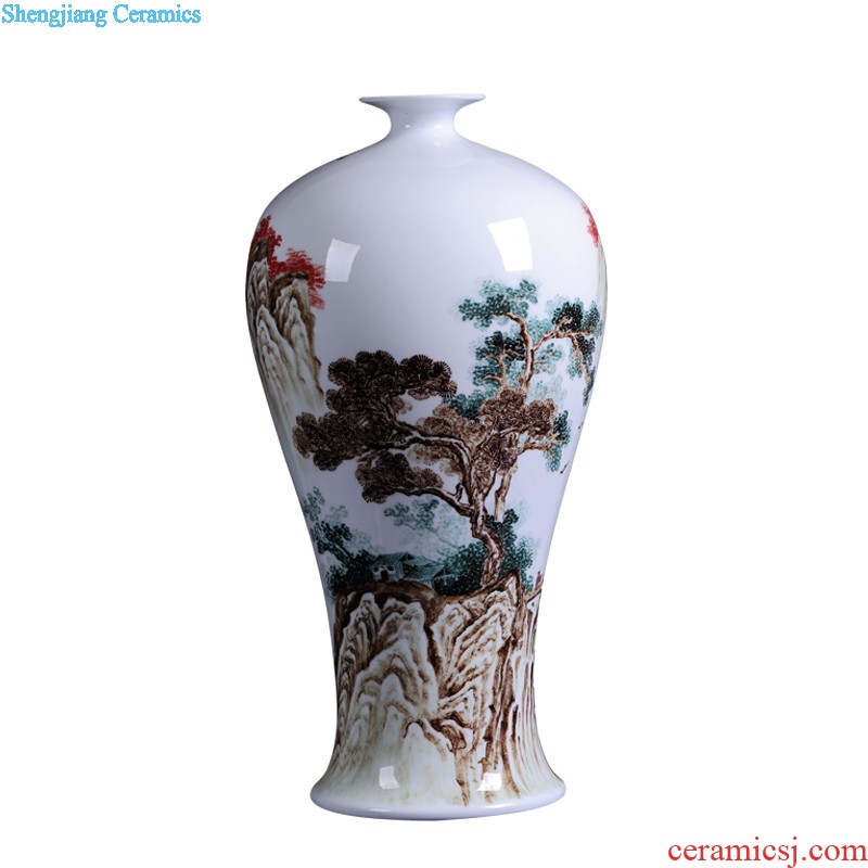 Place a large lotus pond classical jingdezhen hand-painted vases ceramics New Chinese style household act the role ofing is tasted sitting room decoration