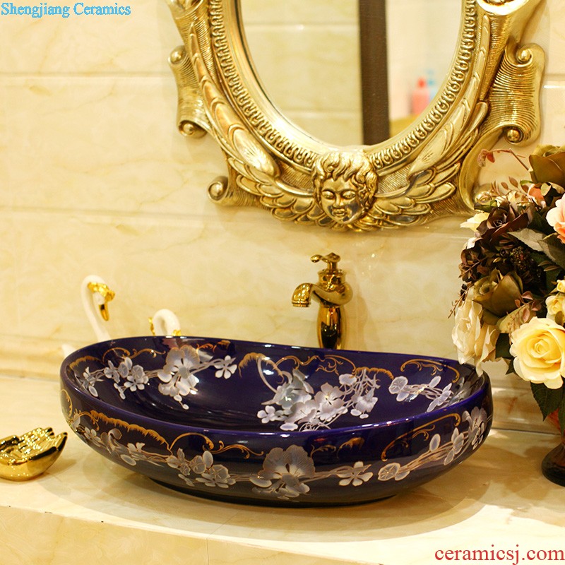 The package mail on bonsai, ceramic art big elliptical A008 lavabo that defend bath lavatory basin