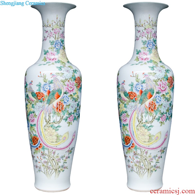 Z047 archaize of jingdezhen ceramics kiln crack vase household decoration decoration decoration large living room