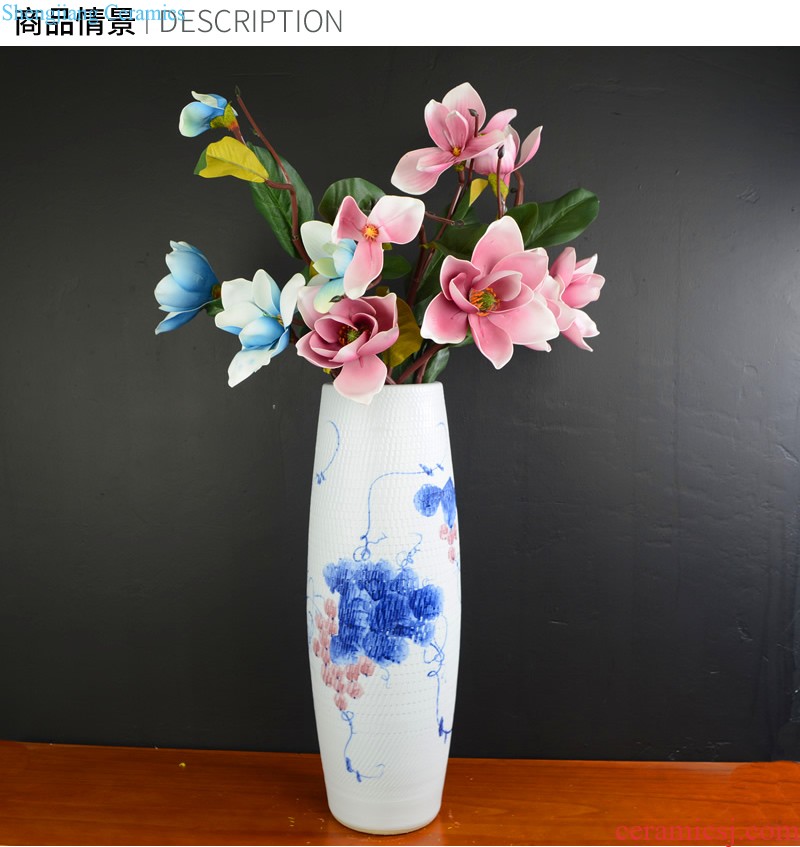 Jingdezhen ceramic vases, flower arranging dried flowers sitting room lucky bamboo hydroponic king be born home furnishing articles