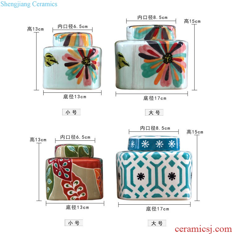 Contemporary and contracted Europe type of jingdezhen ceramics of large vases, soft furnishing articles sitting room adornment flower POTS