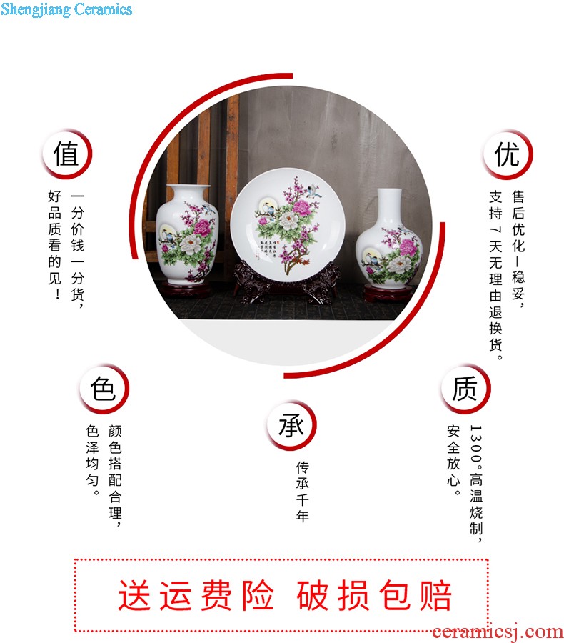 Jingdezhen ceramic vase furnishing articles sitting room flower arranging antique porcelain kiln little Chinese style household decorations arts and crafts