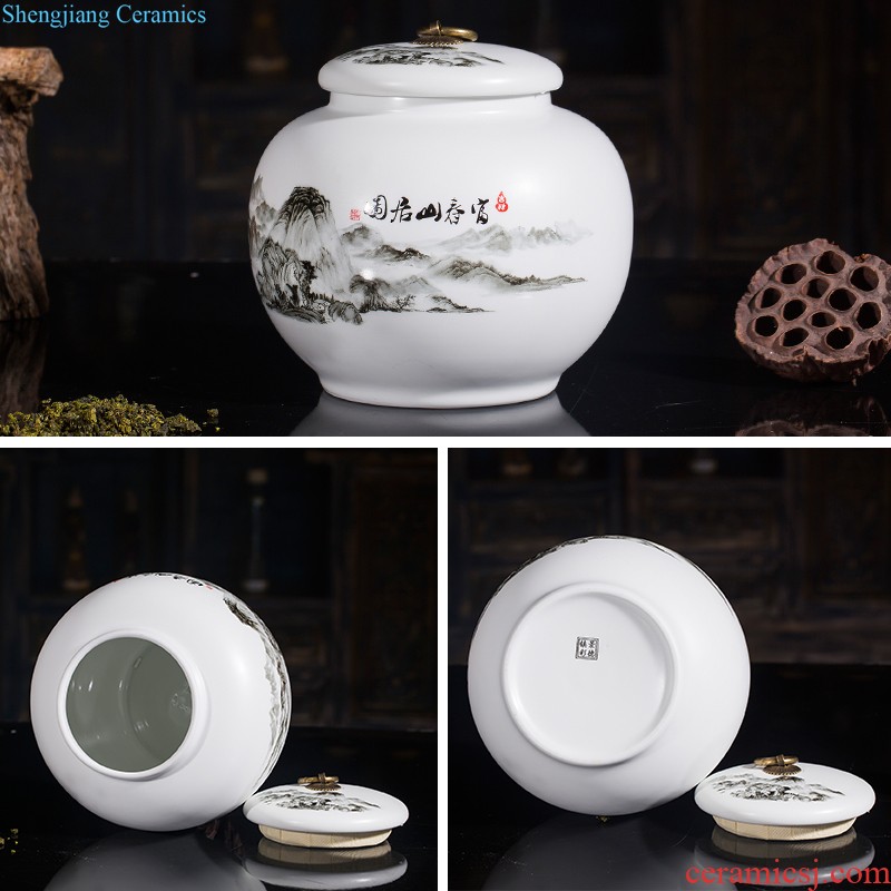 Jingdezhen ceramics China red vases, flower arrangement home sitting room small porcelain furnishing articles h1 wedding decorations