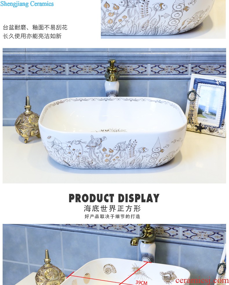 Koh larn, qi stage basin sink lavatory ceramic european-style bathroom art basin of the basin that wash a face